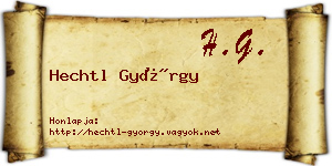 Hechtl György névjegykártya